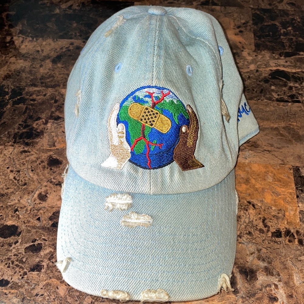 Vintage Distressed (Together We Can Heal The World) Dad Cap